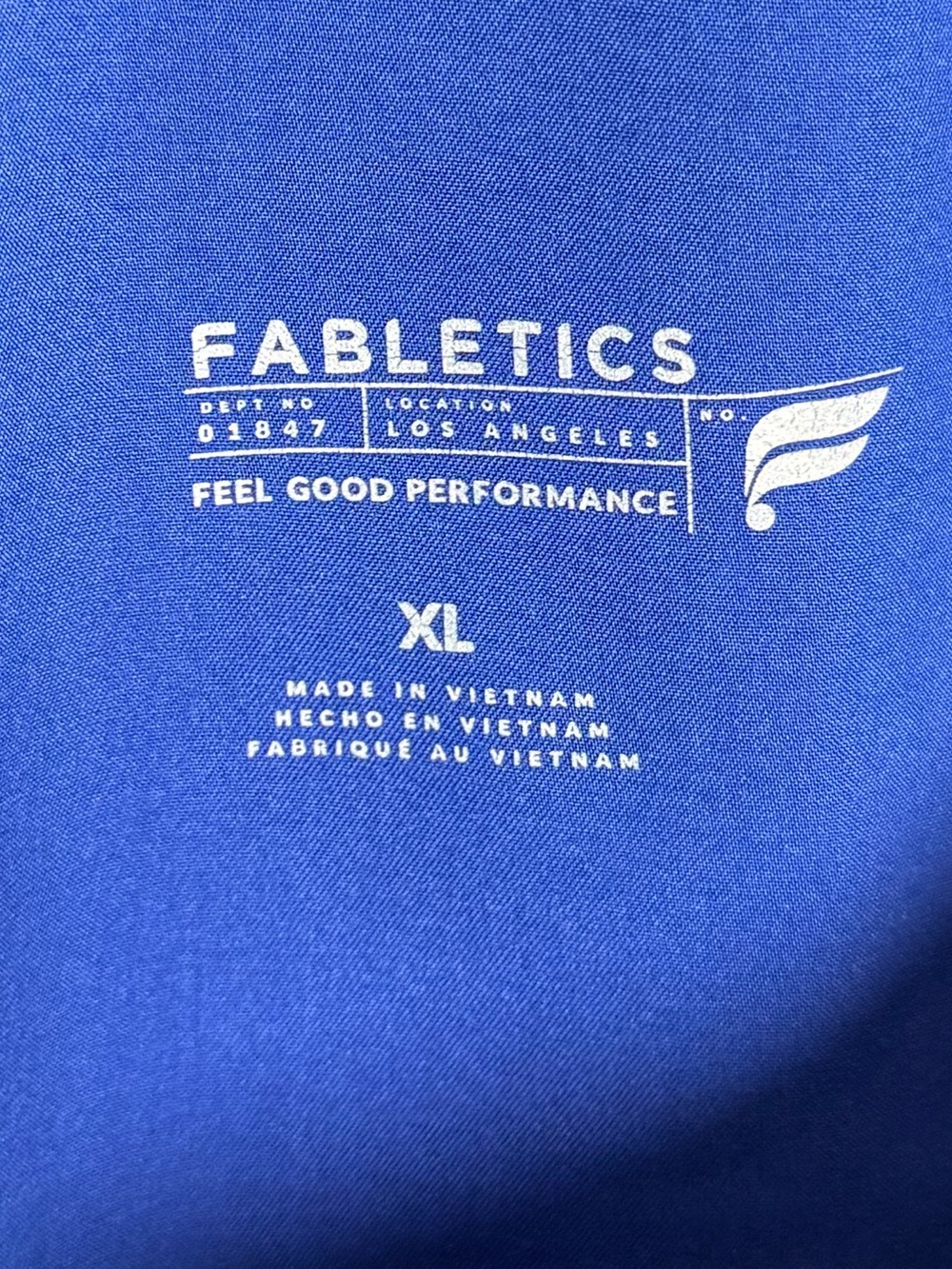 Fabletics Women’s Ion Scrub Pants XL Royal Blue Straight Leg Medical - Picture 4 of 8